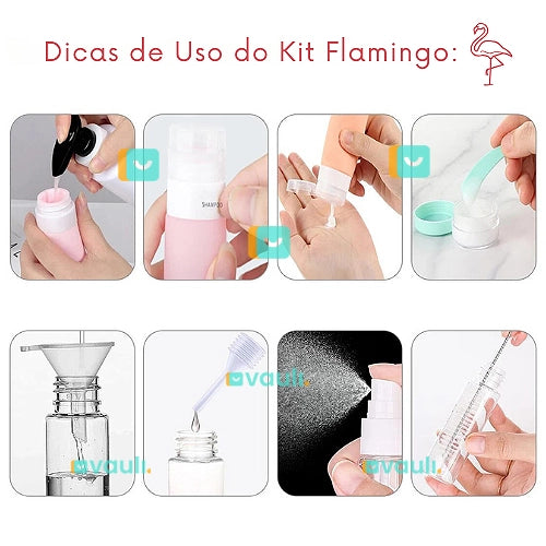 Kit Flamingo - Organize-se sem Esforço!