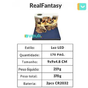 RealFantasy - Bloco de Notas Multifuncional 3D!